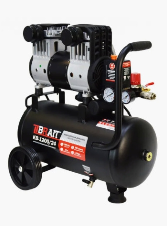 Компрессор БЕЗМАСЛЯНЫЙ 24л BRAIT KB-1200/24