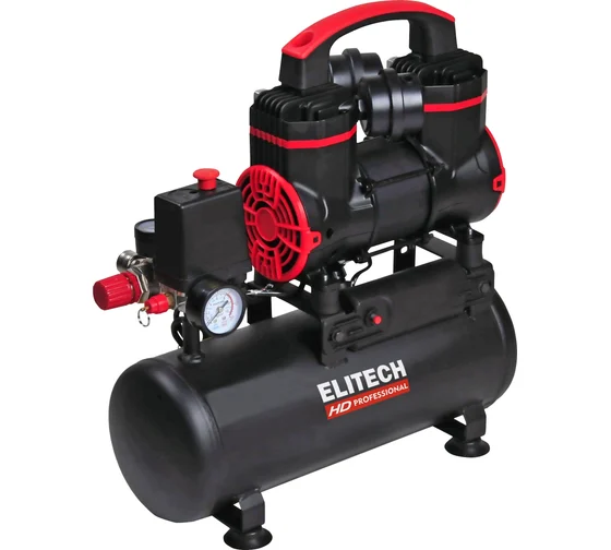Компрессор безмасляный малошумный Elitech ACF 200-8S