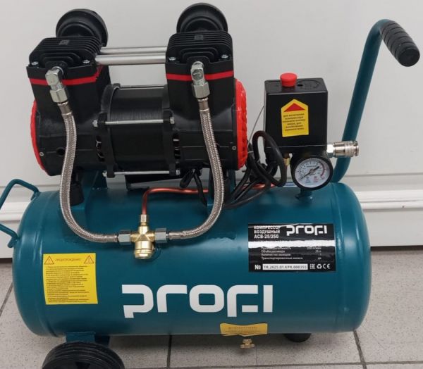 Компрессор воздушный безмасляный "profi" ACB-25/250