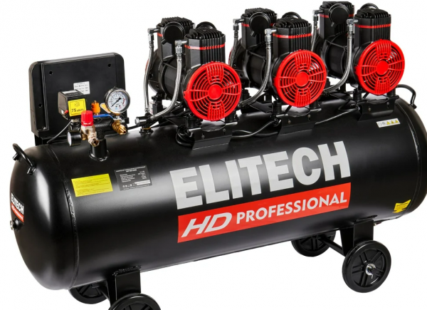Малошумный компрессор Elitech ACF 900-160S HD
