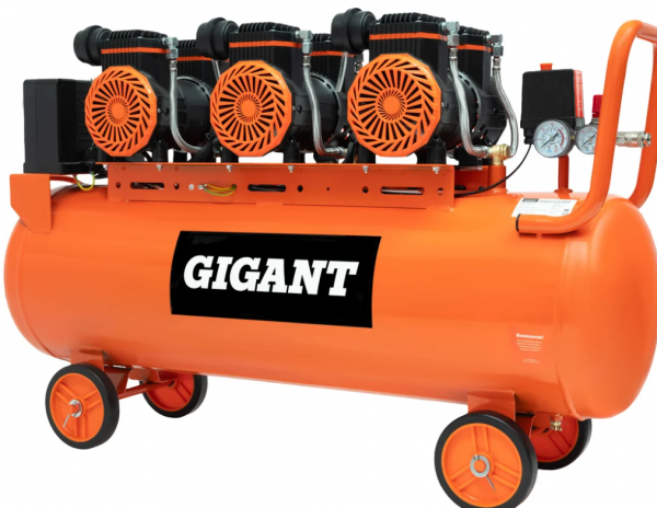 Безмасляный малошумный компрессор Gigant GSWK-120/4200