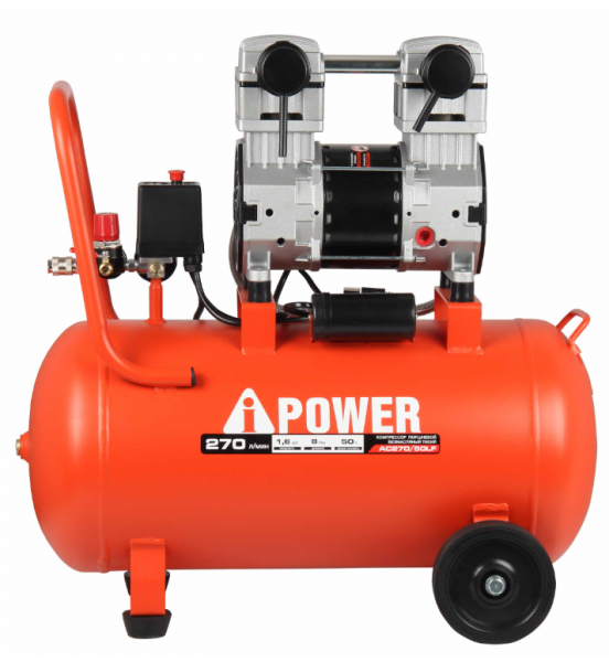 Компрессор поршневой безмасляный A-ipower AC 270/50 LF