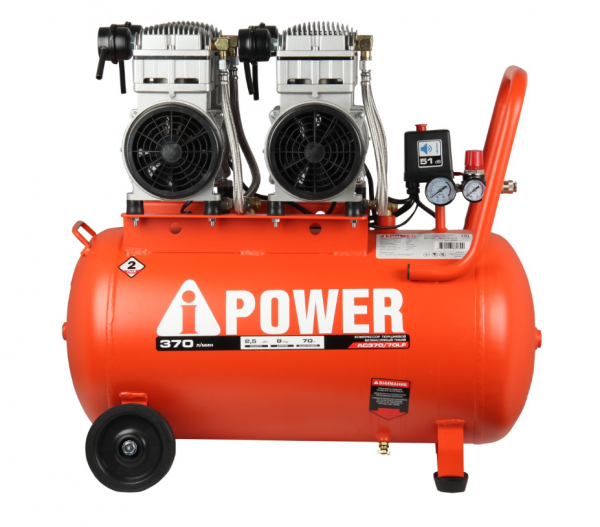 Компрессор поршневой безмасляный A-iPower AC 370/70 LF