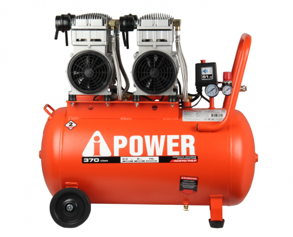 Компрессор поршневой безмасляный A-iPower AC 370/70 LF