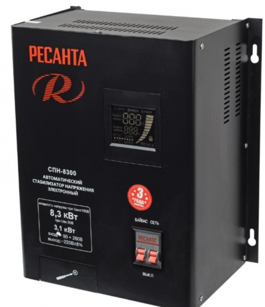 Стабилизатор напряжения однофазный Ресанта СПН- 8300