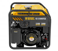 Генератор инверторный Denzel (GS-5500iFEA, 5,5 кВт, 230 В, открытый корпус, электростартер, ATS)